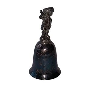 New England Collectors Society Little Boy Blue Silver Plate Bell Nursery Rhyme